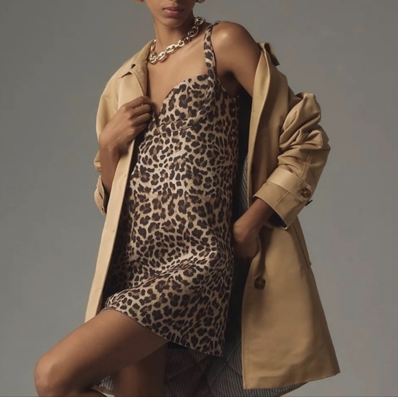 Dhruv Kapoor x Anthroplogie Leopard Mini Dress S - Picture 12 of 12
